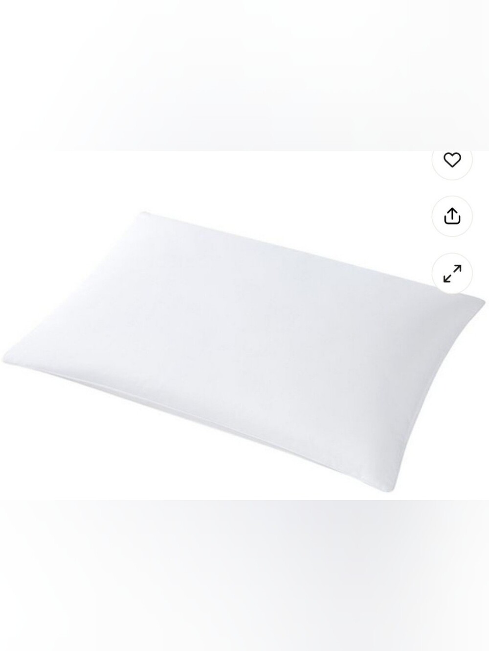 Stearns & Foster Down Halo All Positions 400 TC ONE STANDARD/QUEEN Pillow WhiteW